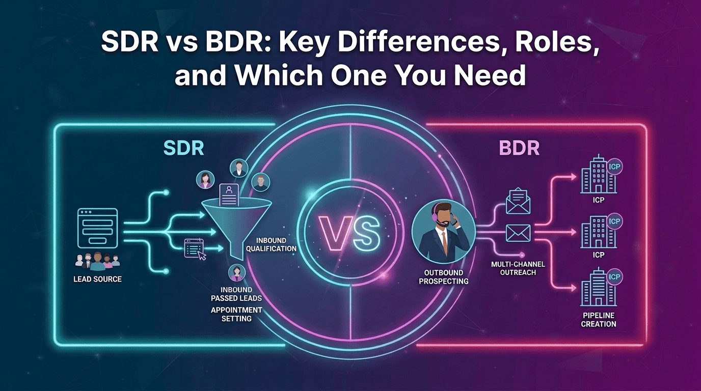 SDR vs BDR: Key Differences, Roles, and Which One You Need in 2026