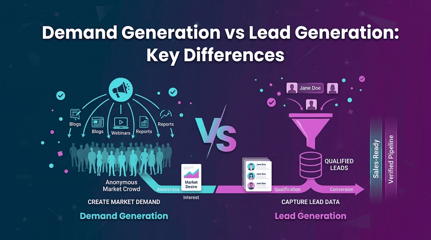 Demand Generation vs Lead Generation: Key Differences in 2026